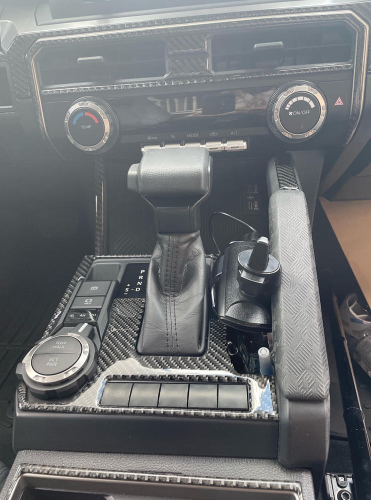 Tufskinz Center Console Accent Trim For Tacoma (2024-Current) - Customer Photo From Steve F.