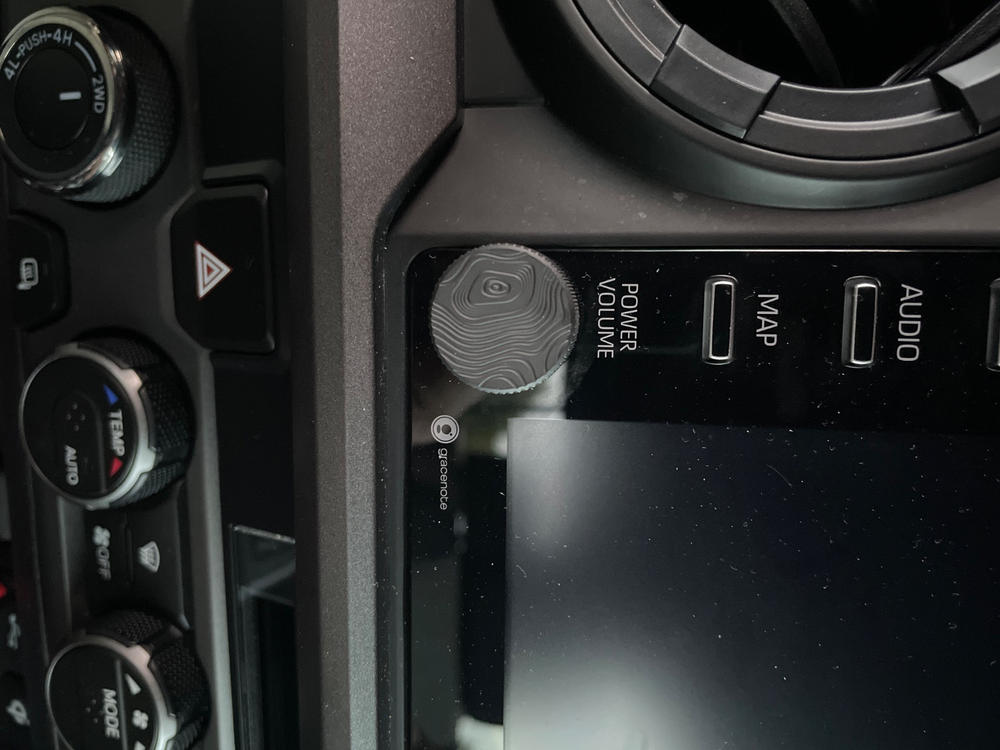 Mace MFG Topo Volume Knob For Tacoma (2016-Current) - Customer Photo From David Miller