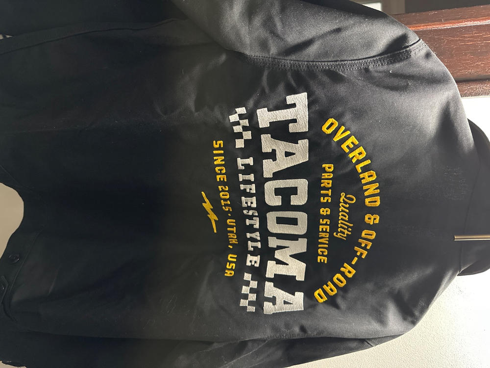 Tacoma Lifestyle Shop Jacket - Customer Photo From Victoria Correia