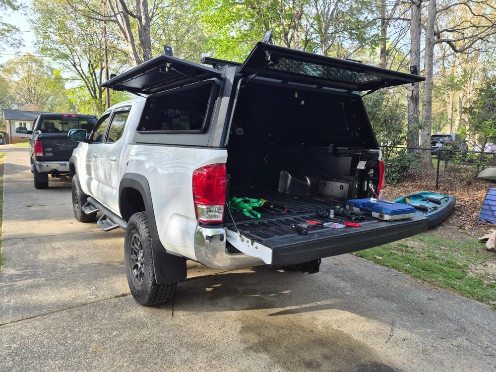 Overland Vehicle Systems Expedition Truck Cap (OVS Shell) For Tacoma (2016-Current) - Customer Photo From James Shuman
