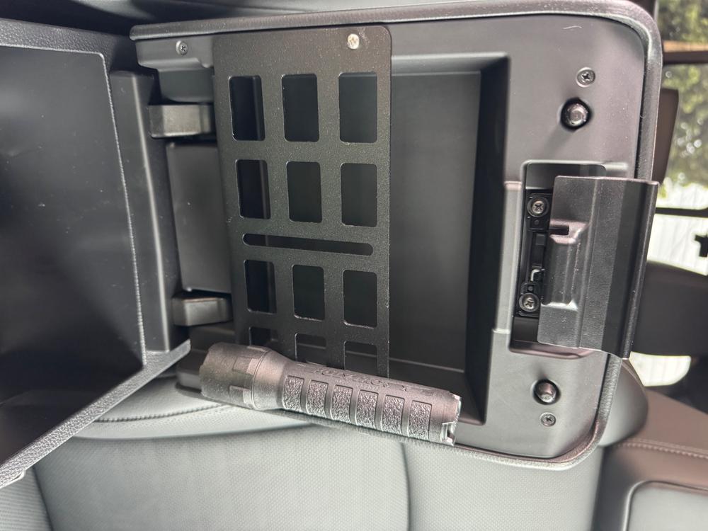 Cali Raised Interior Center Console Molle Panel For Tacoma (2024-Current) - Customer Photo From Miguel Munoz