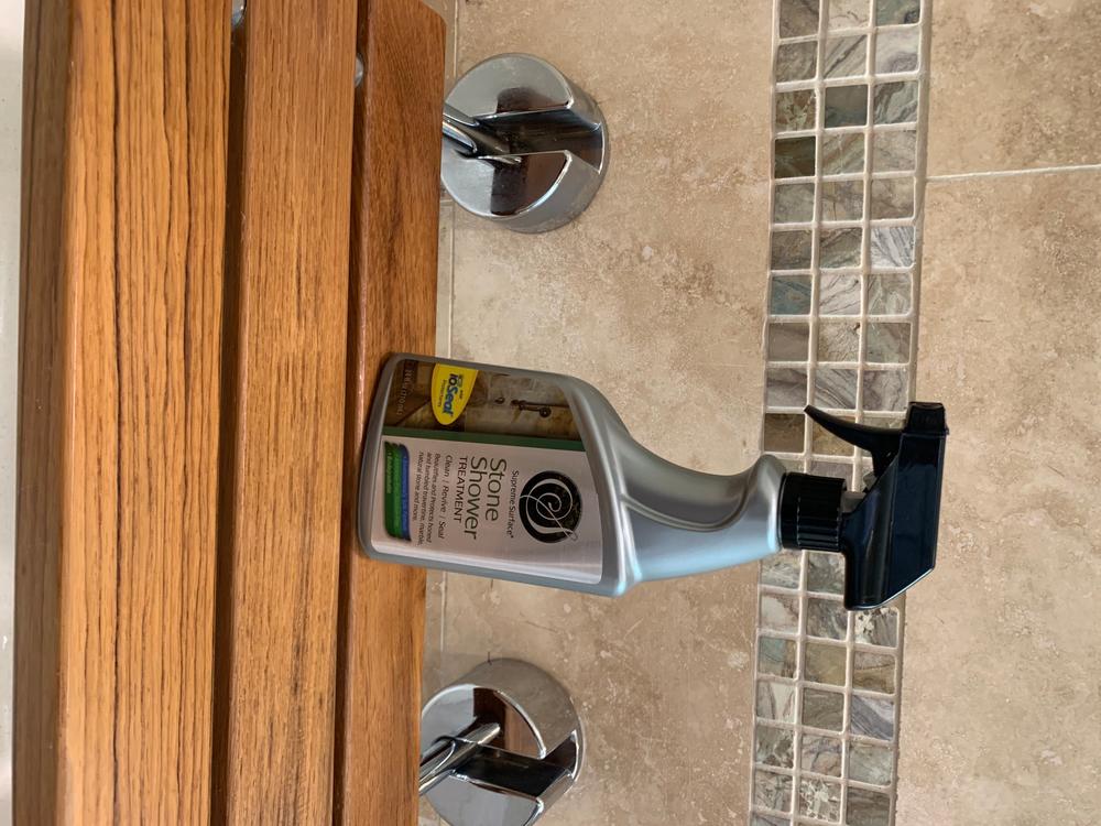 Stone Shower Treatment, Refill Buddies - Customer Photo From Beverly