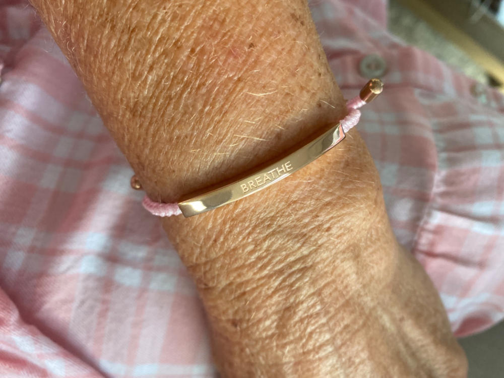 Breathe - 18K Rose Gold Bracelet - Customer Photo From Penny Paterson