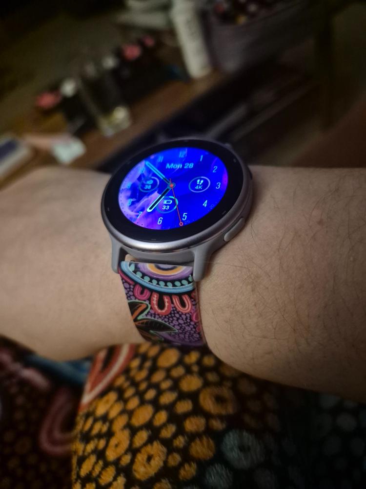 Celebration Silicon Samsung Watch Strap - Customer Photo From Mr Elizabeth Reid