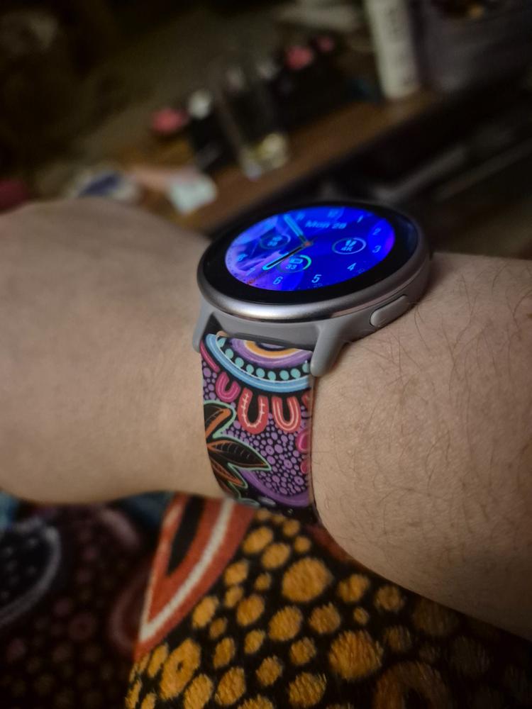 Celebration Silicon Samsung Watch Strap - Customer Photo From Mr Elizabeth Reid