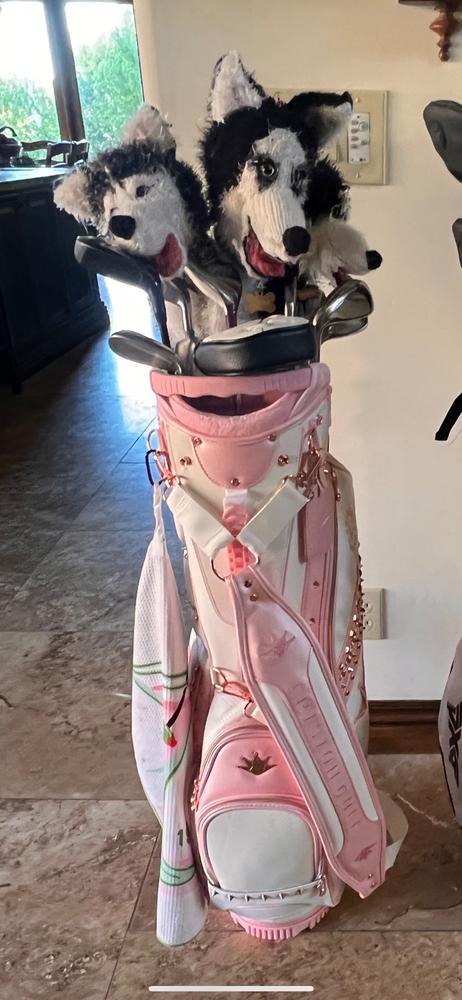 VARIATION Collection Stand Bag WHITE/PINK - Customer Photo From Yolanda Fang