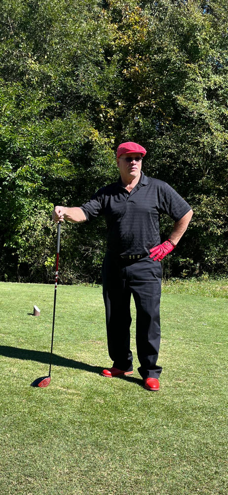 HENRY STUART Icon Classic Spike Golf Shoes - Red - Customer Photo From Troy Busse