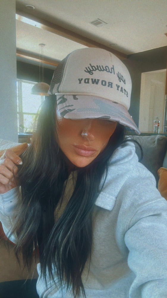 Say Howdy Stay Rowdy Trucker Hat - Customer Photo From Anonymous