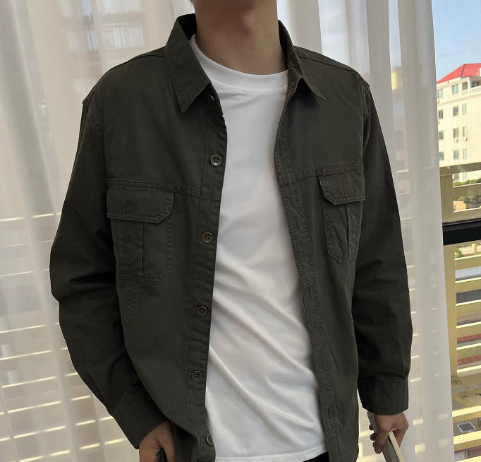 Double Pocket Casual Work Shirt For Men - Customer Photo From Lisamarie Kennedy