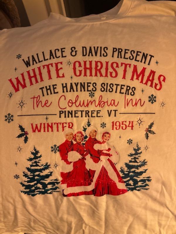 White Christmas Tee For Women - Customer Photo From Susan Jones