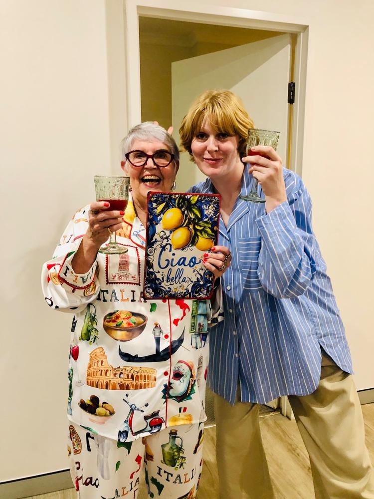 Rome Italy Travel Jubilee Satin Pajama Set For Women - Customer Photo From Vivienne Keys
