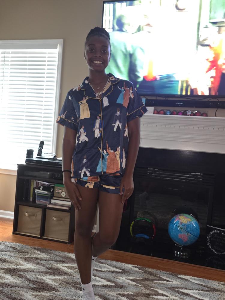 Hamilton Satin Pajama Set For Women - Customer Photo From Michelle Norman 