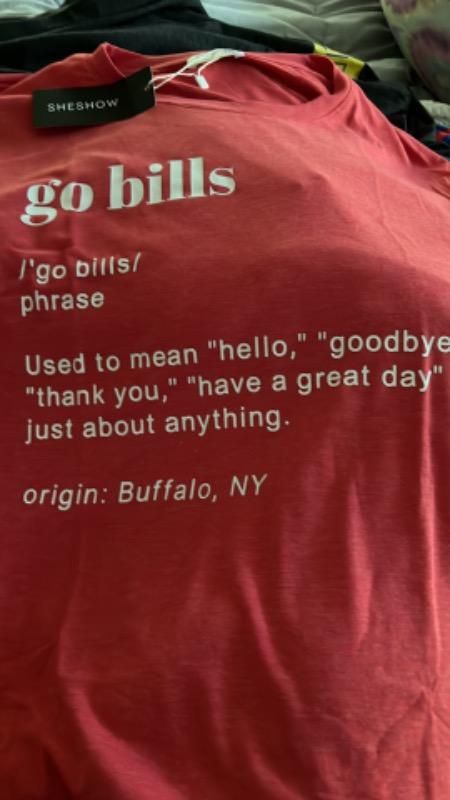 Go Bills Buffalo Bills Football Tee For Women - Customer Photo From Maren Hartman