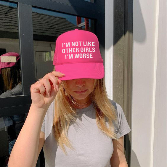 Hot Girl Trucker Hat - Customer Photo From Martha