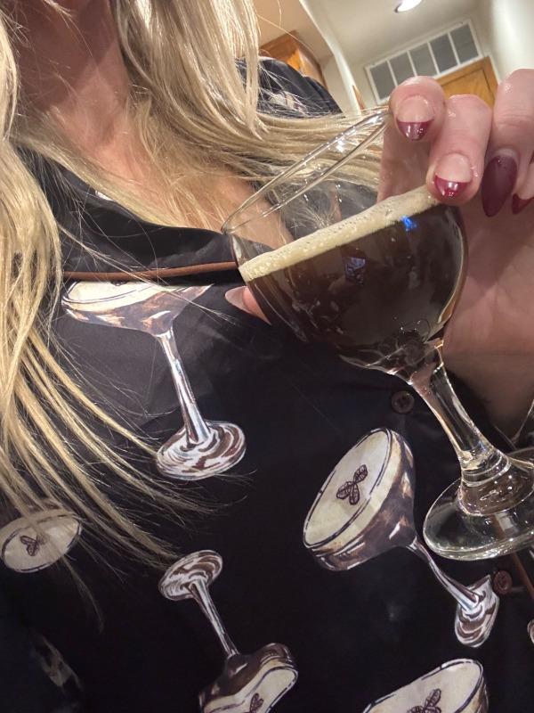 Espresso Martini Satin Pajama Set For Women - Customer Photo From Anonymous