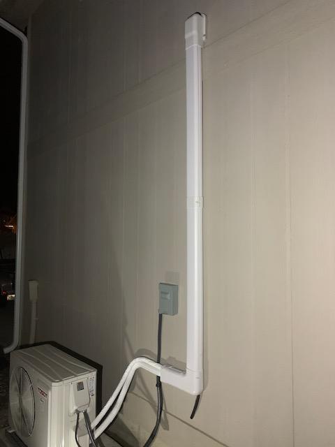 Decorative PVC Line Cover Kit for Mini-Split AC - Customer Photo From Drew W 