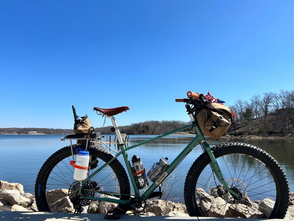 Tumbleweed Chromoly Mini Pannier Rack - 355mm, Silver - Customer Photo From damien bailey
