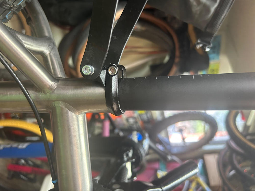 Sunlite Rack Mount Seat Post Clamp - 1 3/8 (34.9mm) Black - Customer Photo From Jeff Wass