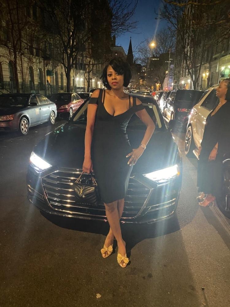 Sophia Bandage Dress (Black) - Customer Photo From Sharlene Malloy