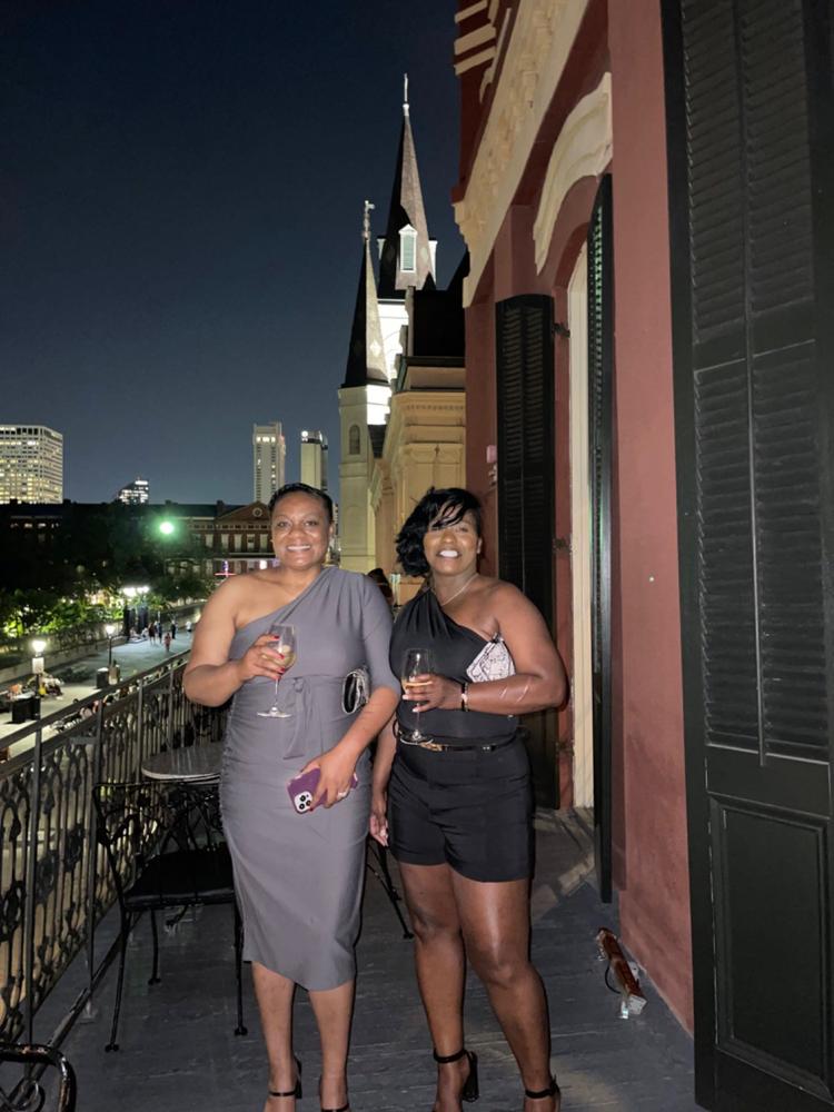 Dolly Elegant Bodycon Dress (Gray) - Customer Photo From Engram Johnson