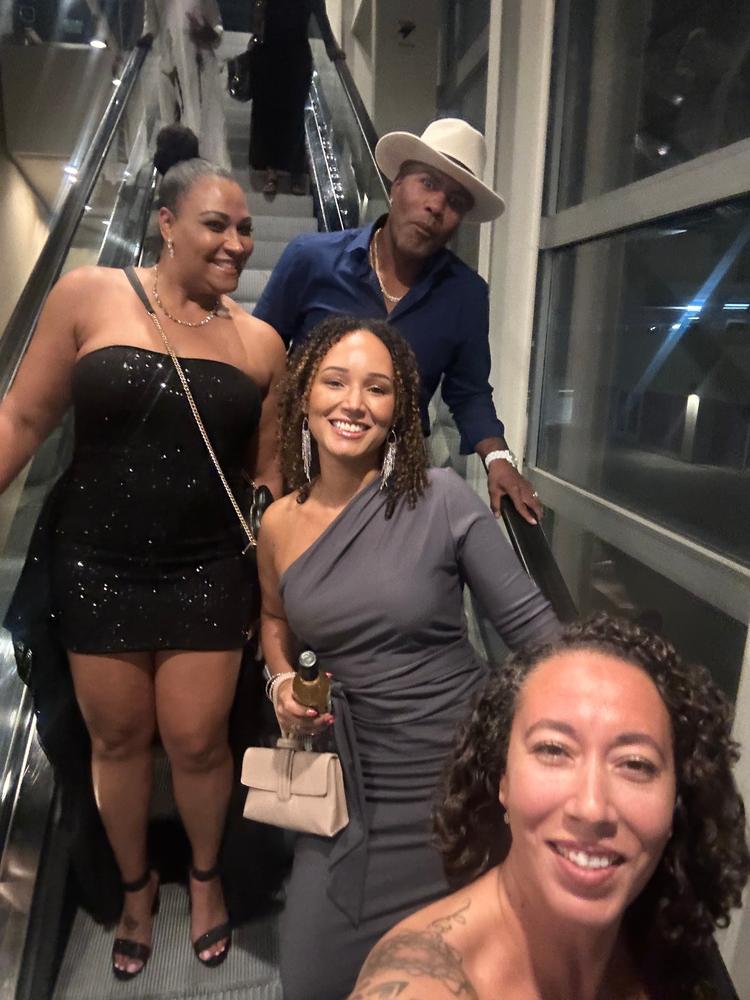 Dolly Elegant Bodycon Dress (Black) - Customer Photo From Yvonne Lovejoy