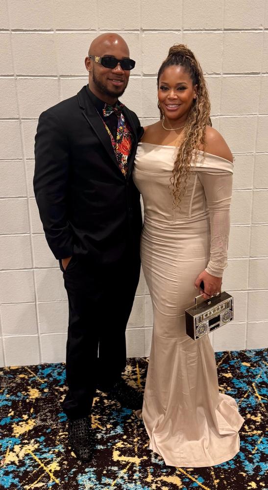 Giulia Mermaid Corset Gown (Champagne) - Customer Photo From Toria Brown