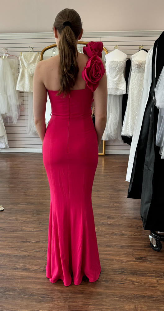 Rona 3D Flowers Corset Maxi Gown (Fuchsia) - Customer Photo From Sydney