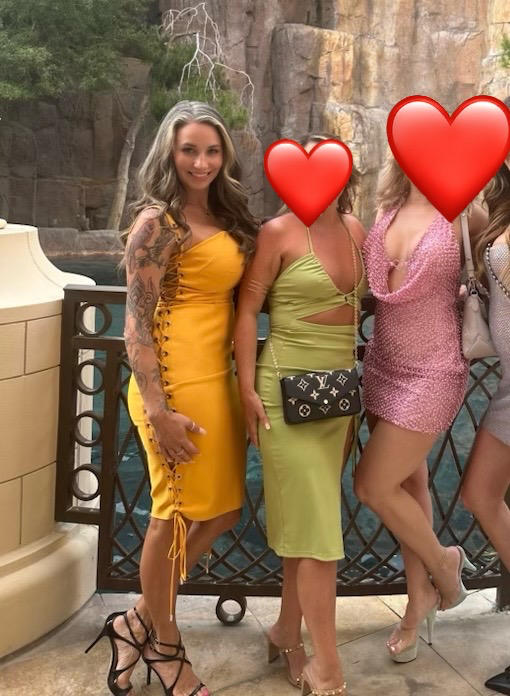 Rebecca Bandage Lace Up Midi Dress (Sun Orange) - Customer Photo From Andrea Prose