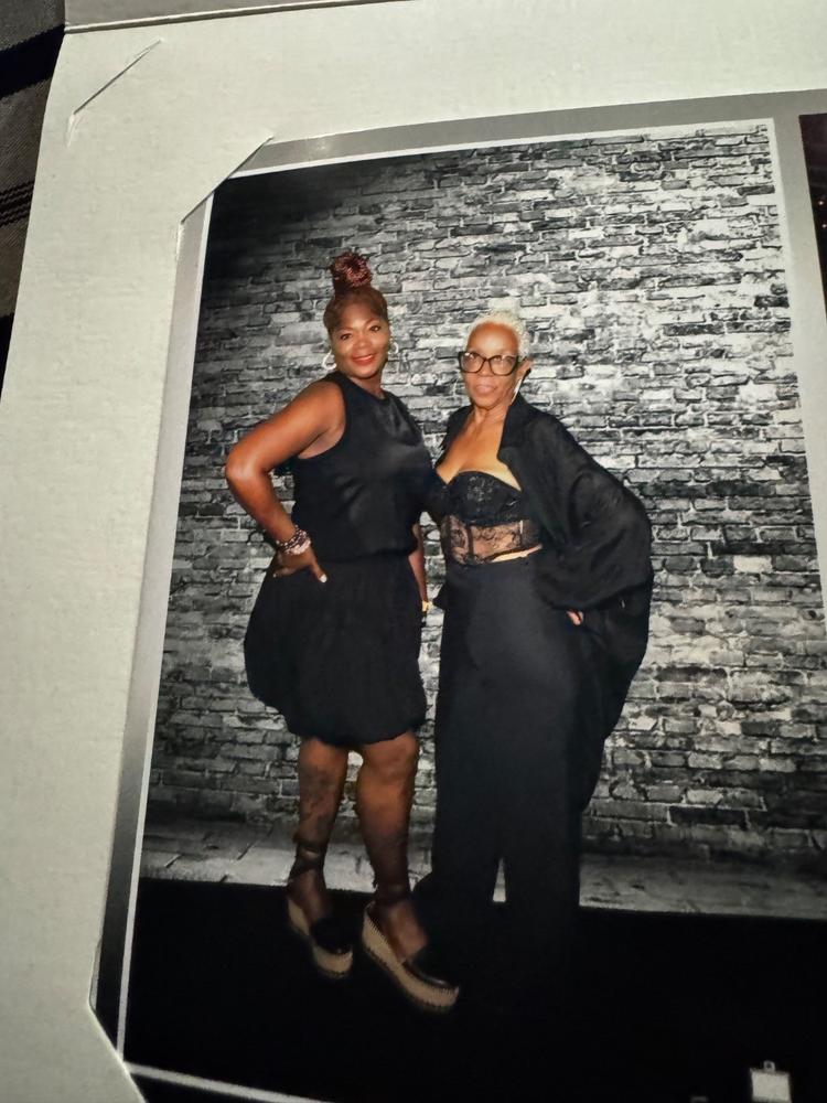 Mila Draped High Waist Wide Leg Pants (Black) - Customer Photo From Patricia Lipps