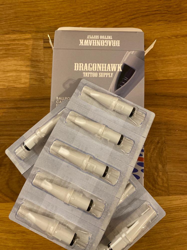 Dragonhawk Ballpoint Cartridges Needles 10pcs - Customer Photo From Frederico Rodrigues