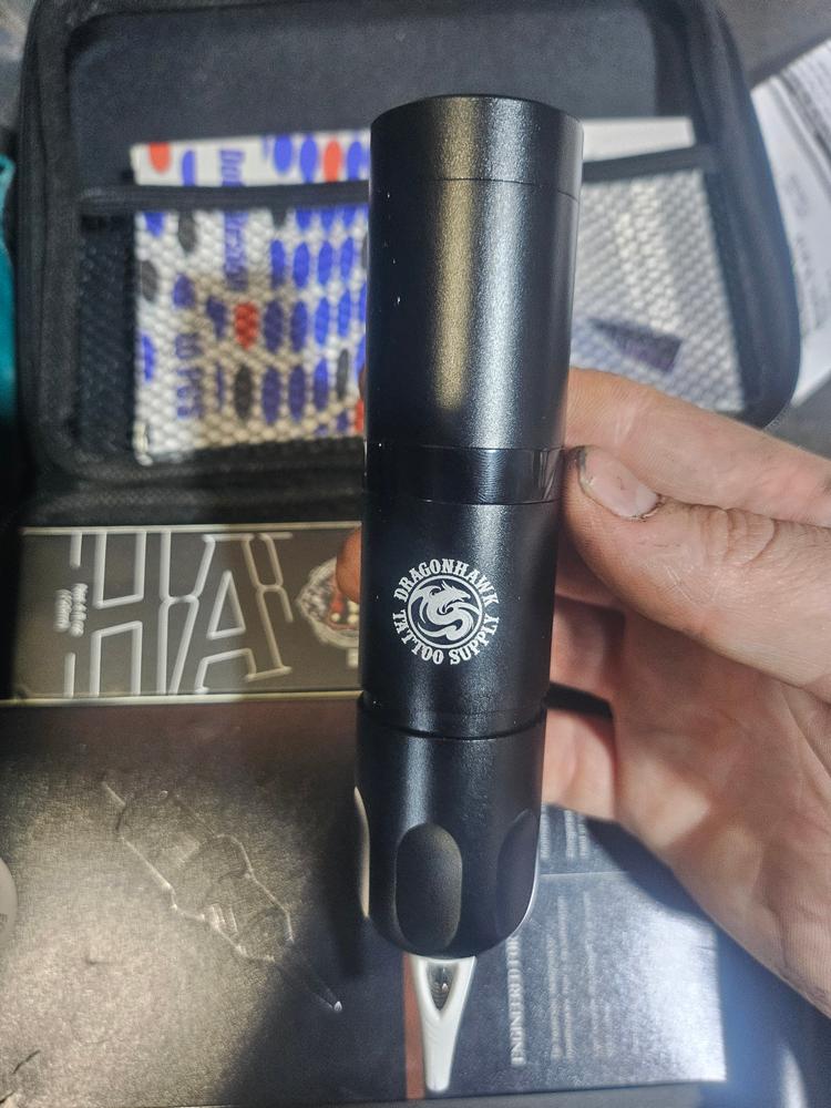 Dragonhawk X3 Tattoo Pen Wireless Battery Kit 10Pcs Cartridges with Two Bottles Black Ink - Customer Photo From Johnathan Lucio