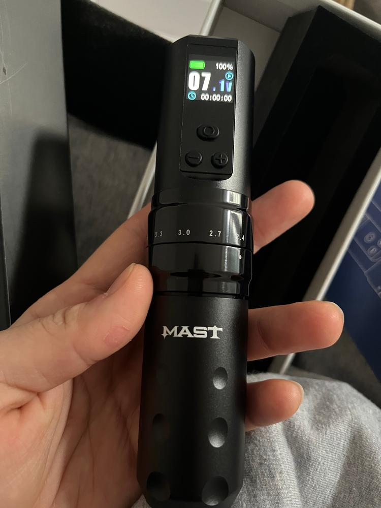 Mast Tattoo Fold2 Pro Wireless Pen Machine 2.4-4.2mm Strokes Length Changeable - Customer Photo From Exactamente lo que esperaba! 