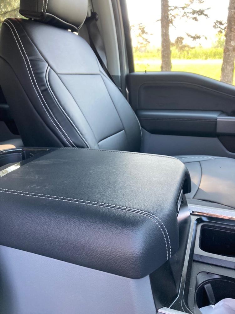 (Ford Super Duty F-250/F-350+)   X-Factor Synthetic Leather Seat Covers - Customer Photo From Duane Smith