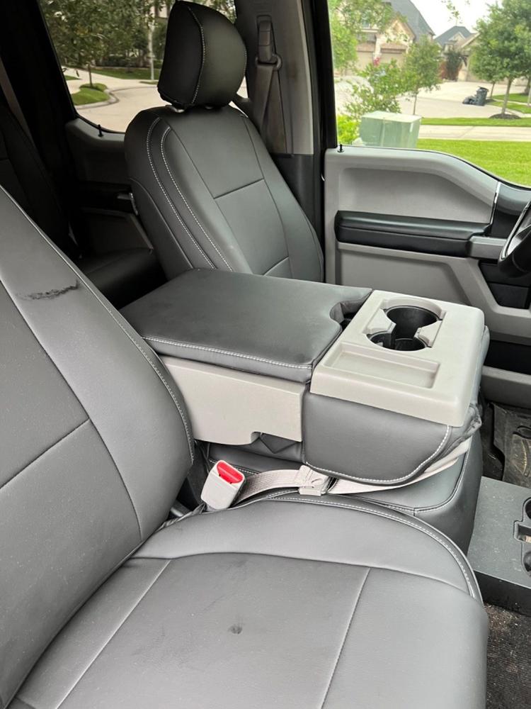 (Ford Super Duty F-250/F-350+)   X-Factor Synthetic Leather Seat Covers - Customer Photo From Jacob Cowart
