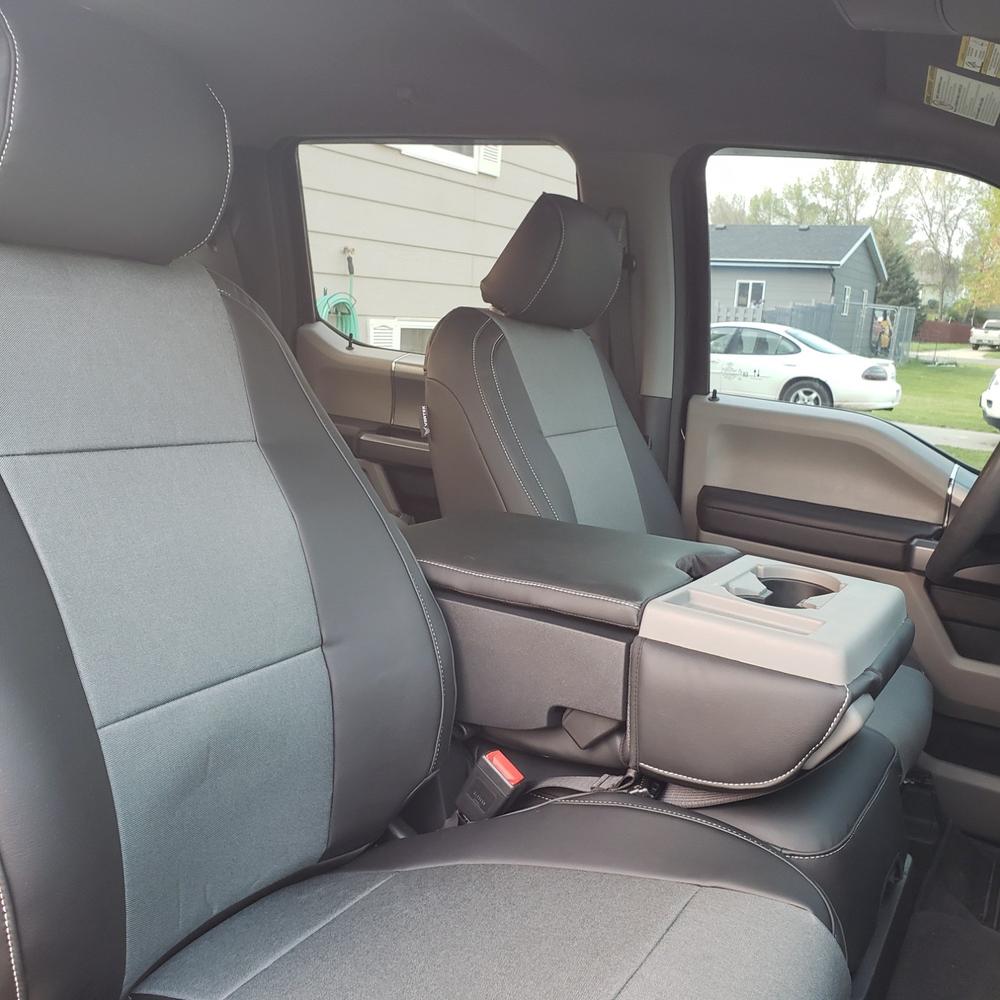 (Ford Super Duty F-250/F-350+)   X-Factor Synthetic Leather Seat Covers - Customer Photo From Eric Anton