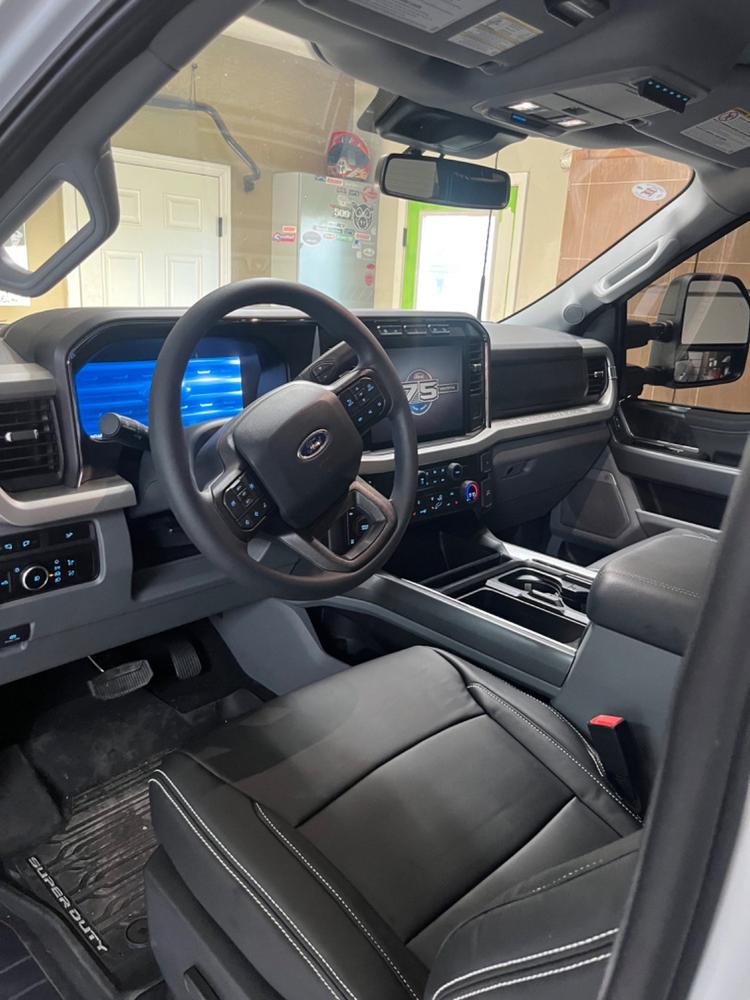 (Ford Super Duty F-250/F-350+)   X-Factor Synthetic Leather Seat Covers - Customer Photo From Thomas Roth