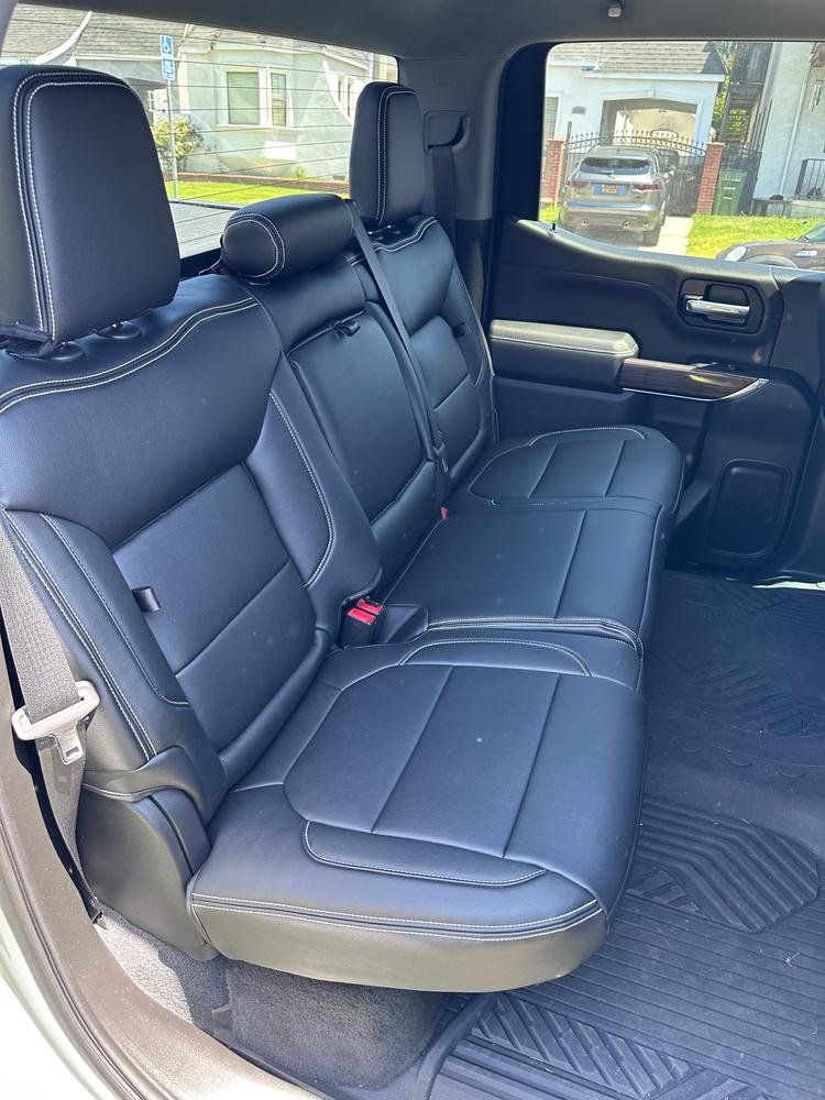 Chevy & GMC 1500 - X-Factor Synthetic Leather Seat Covers - Customer Photo From Conrad