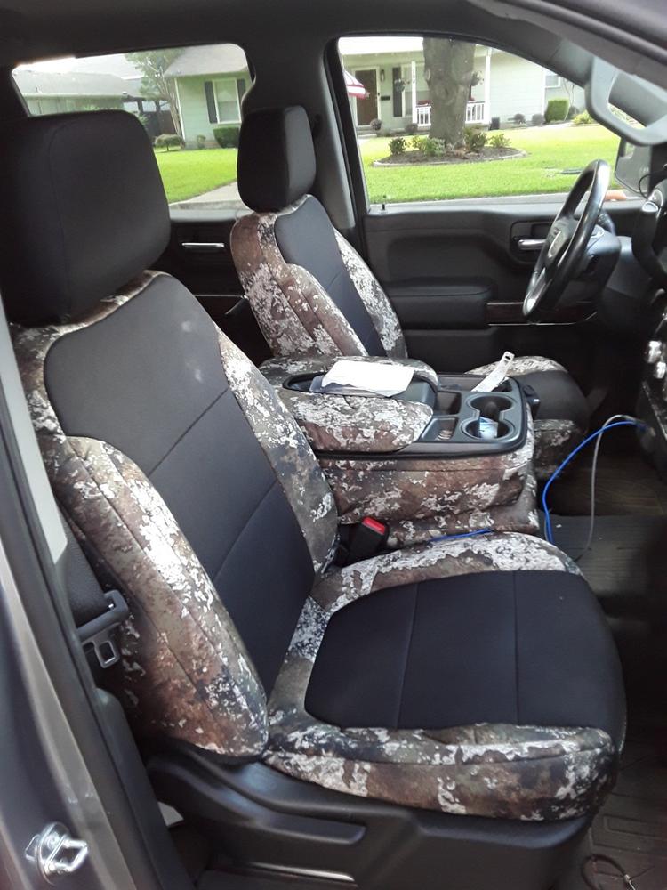 Chevy & GMC 1500 - TRUETIMBER® 1000D Canvas Seat Covers - Customer Photo From Billy Hufstetler