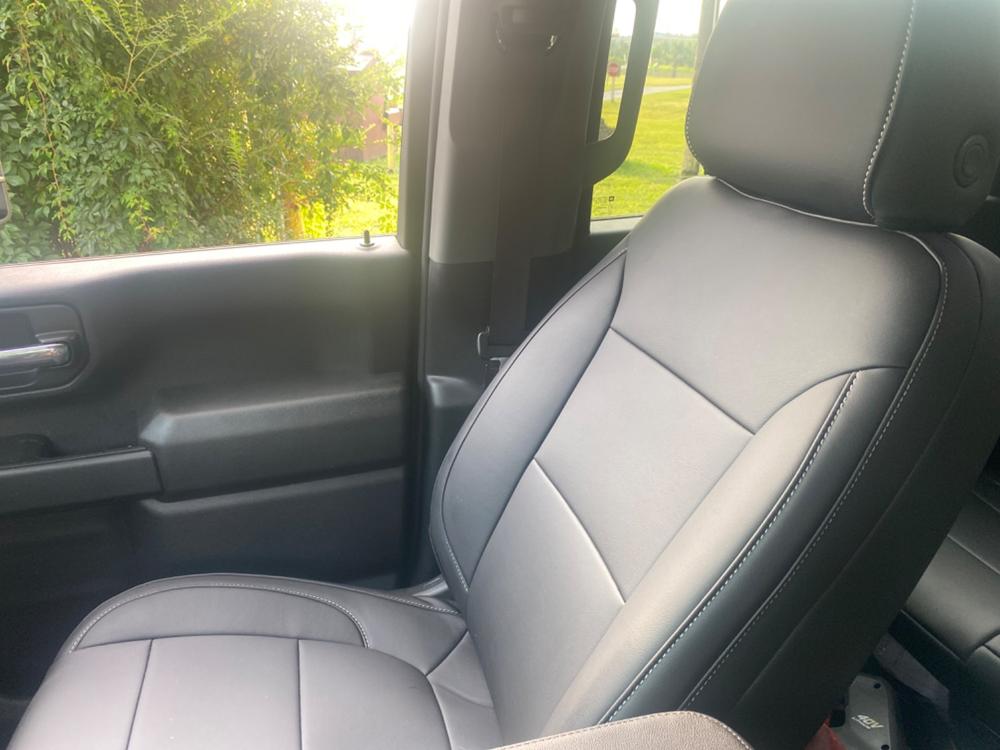 Chevy & GMC Heavy Duty - X-Factor Synthetic Leather Seat Covers - Customer Photo From hairon gil