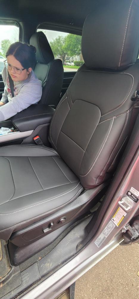 Ram 1500 - X-Factor Synthetic Leather Seat Covers - Customer Photo From Magnum Mccarty
