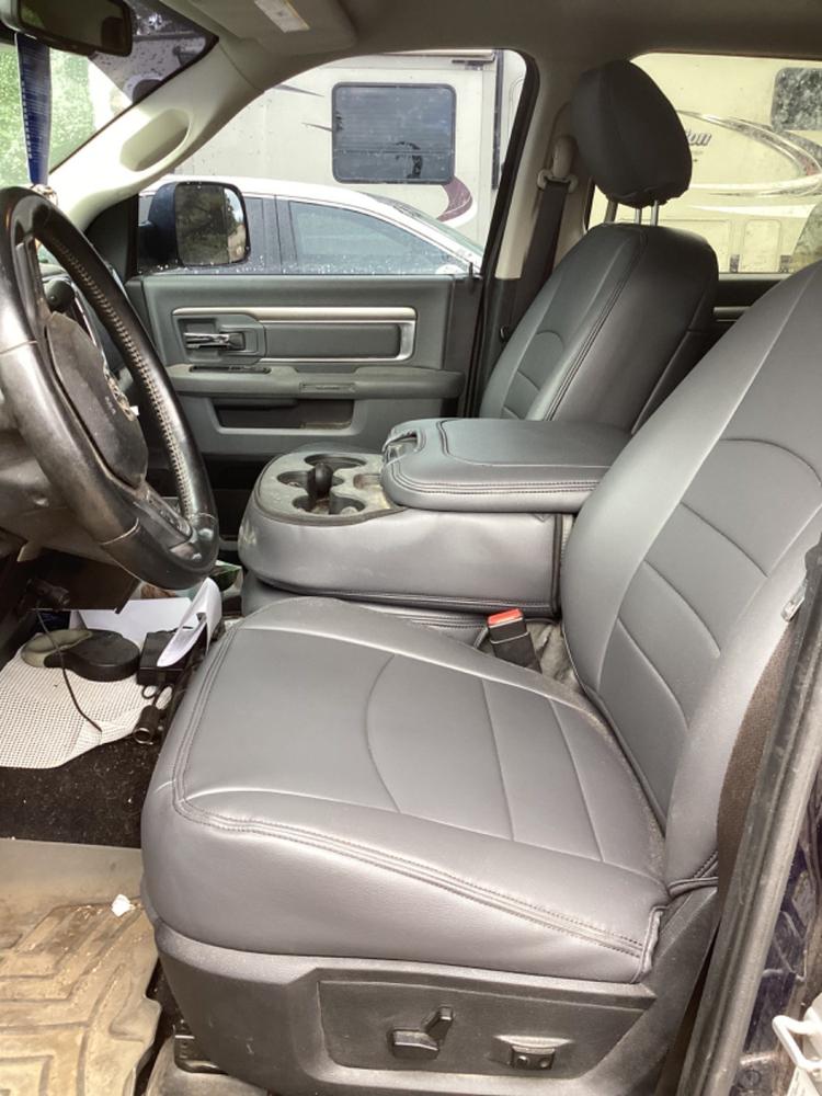 (RAM 2500 / 3500+)  X-Factor Synthetic Leather Seat Covers - Customer Photo From Ron Cleve