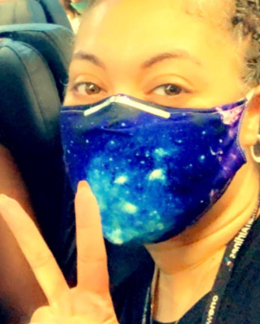 BLUE GALAXY -  MASK WITH (4) PM 2.5 CARBON FILTERS - Customer Photo From Talanda Price