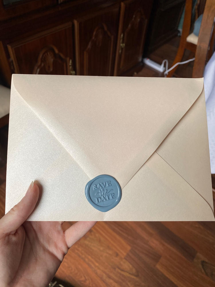 Dusty Blue Sealing Wax Sticks (6 Pack) - Customer Photo From Arlene Smithers