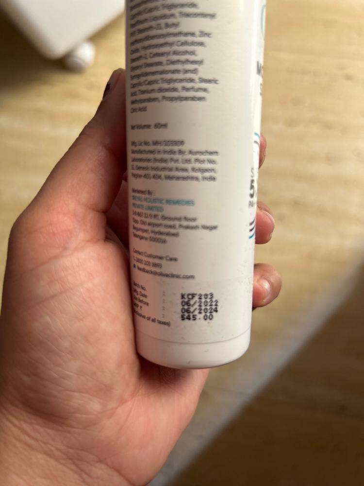 Oliva Sunscreen Gel SPF 30 60g - Customer Photo From Vijaya