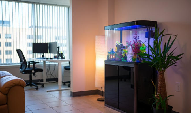 Aqua Dream 50 Gallon Aquarium Black Tempered Glass - Customer Photo From andrea