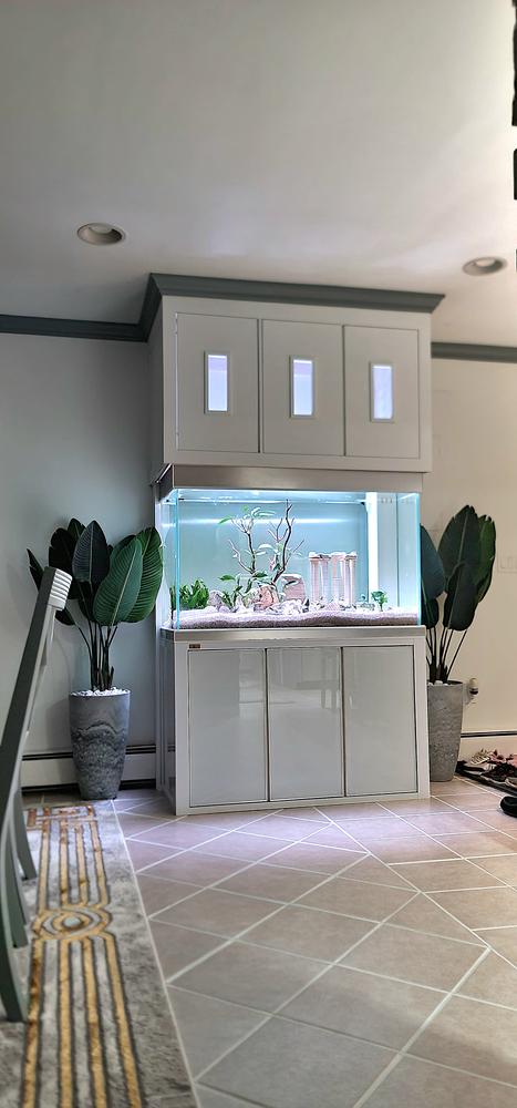 Aqua Dream 145 Gallon Tempered Glass Aquarium White and Silver - Customer Photo From Paraskevas Sirakis