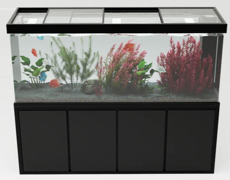 Aqua Dream 250 Gallon Tempered Glass Aquarium White and Gold - Customer Photo From Tim Thompson