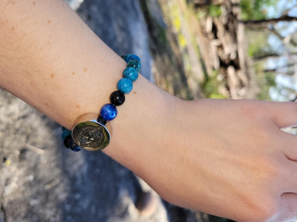 8mm Elizabeth April New Earth Physical AWAKEN Limited Edition Stretch Bracelet - Customer Photo From Andrea Andree