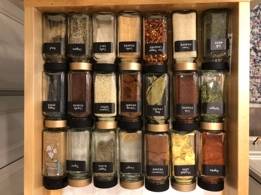Neat Method Spice Jars, Set of 10 - Brass