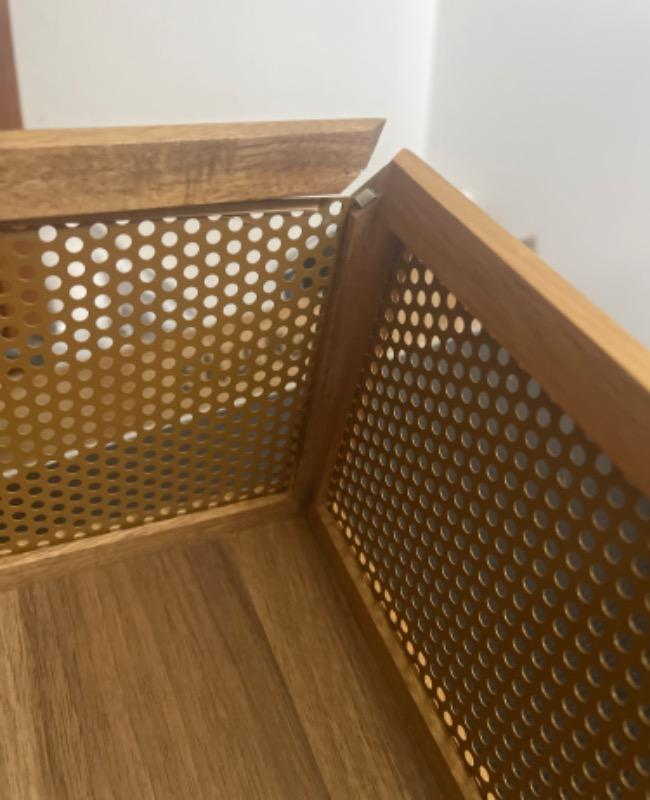 Perforated Acacia Baskets - Customer Photo From Irene Kaplan